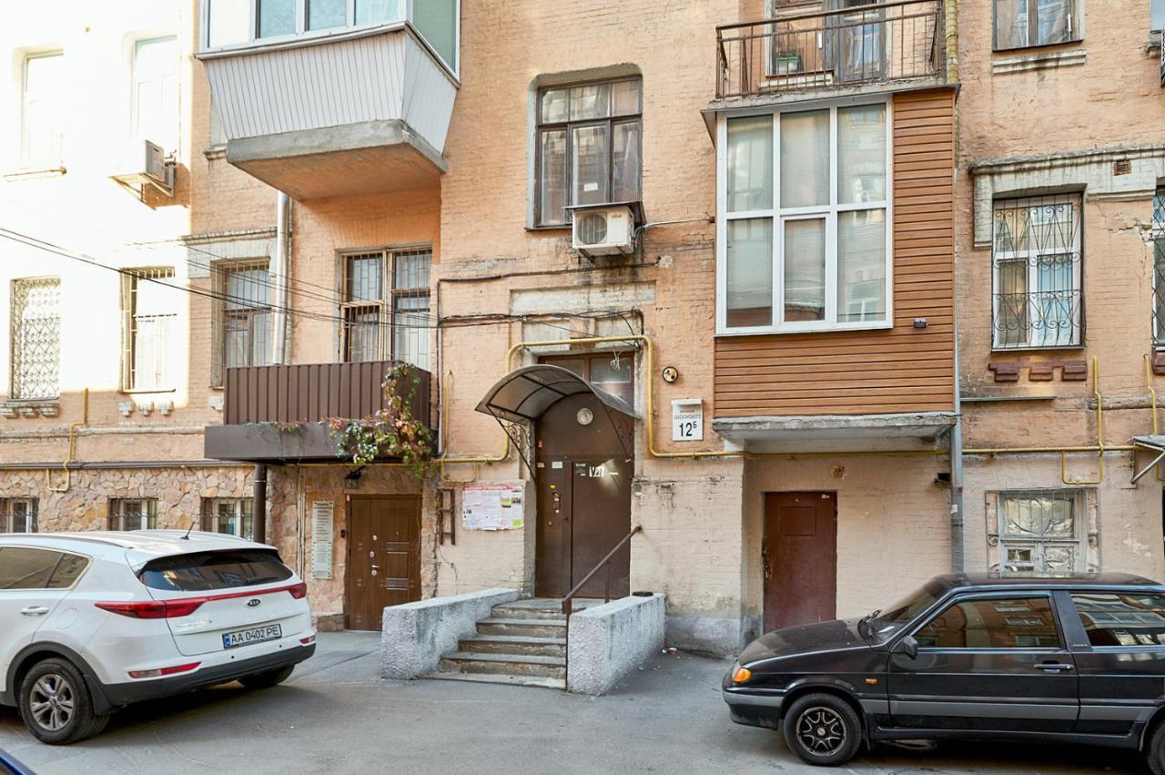 S12-58 Modern Aparthotel With Two 2Bedrooms In Central Kiev - Bessarabska Squere - Gulliver Mall - Olympic Stadium - Palace Of Sports - Saksahanskoho St, 12Б Kyiv Exterior photo